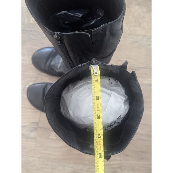 Miz Mooz Wedge Heel High Boot Black Leather, Victorian Steampunk Style Size 11 - Picture 13 of 16